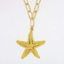 Oversized Starfish Chunky Charm And Chain Necklace, thumbnail 4 of 5