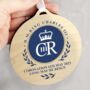 King Charles Ill Blue Crest Coronation Decoration, thumbnail 1 of 4