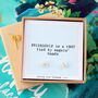 Gift Boxed Friendship Knot Earrings, thumbnail 6 of 9