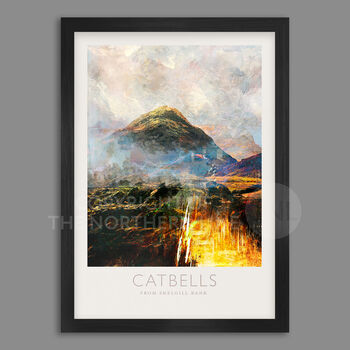 Catbells From Skelgill Bank Lake District Poster Print, 2 of 5