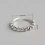 Adjustable Dainty Beaded Mobius Sterling Silver Ring, thumbnail 6 of 8