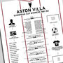 Aston Villa 1981–82 European Cup Football Poster, thumbnail 2 of 2