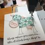 Personalised Cow Embroidered Framed Artwork, thumbnail 5 of 6