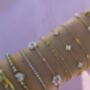 Gold Dainty Aurora Glow Bracelet, thumbnail 3 of 3