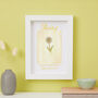 Personalised Birth Flower Framed Print, thumbnail 5 of 12