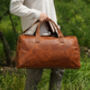 Genuine Leather Weekend Bag In Vintage Look, thumbnail 10 of 12