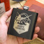 Personalised Fishing Adventure Hip Flask For Camping, thumbnail 2 of 2