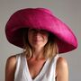 Large Brim Fold Up Straw Hat, thumbnail 2 of 6