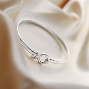 Sterling Silver Knot Bangle, 4 of 7