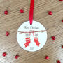 Personalised Stocking Mice Christmas Tree Decoration, thumbnail 8 of 9