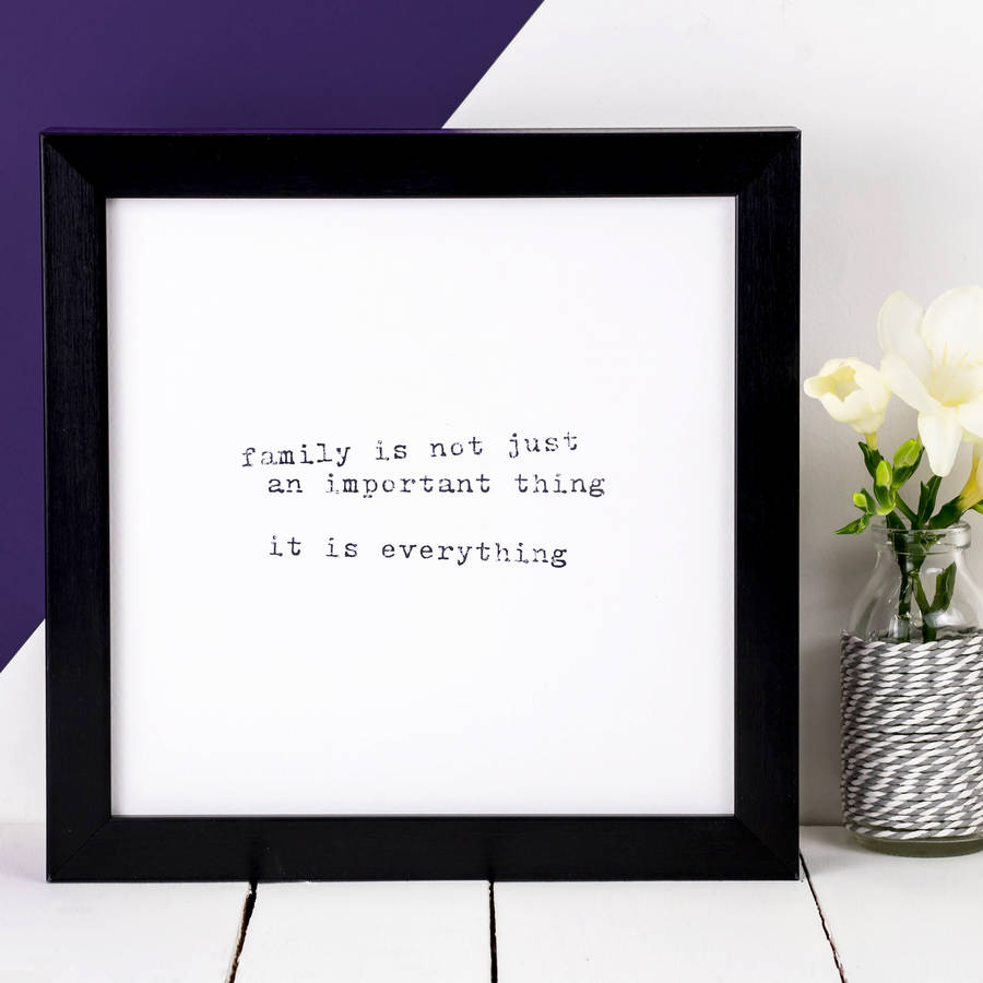 family gift 'family is everything' print by coulson macleod ...