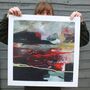 'Knowing Nowhere' Red Fine Art Print Limited Edition, thumbnail 2 of 3