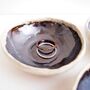 Handmade Black Ceramic Mini Ring/ Cufflink Dish, thumbnail 3 of 7