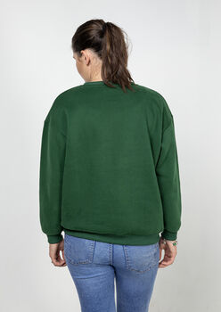 Women's Breastfeeding Green Embroidered Sweatshirt, 3 of 3