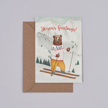 'Skisons Greetings' Christmas Card, 3 of 3
