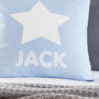 Personalised Scandi Blue Star Cushion, thumbnail 3 of 3