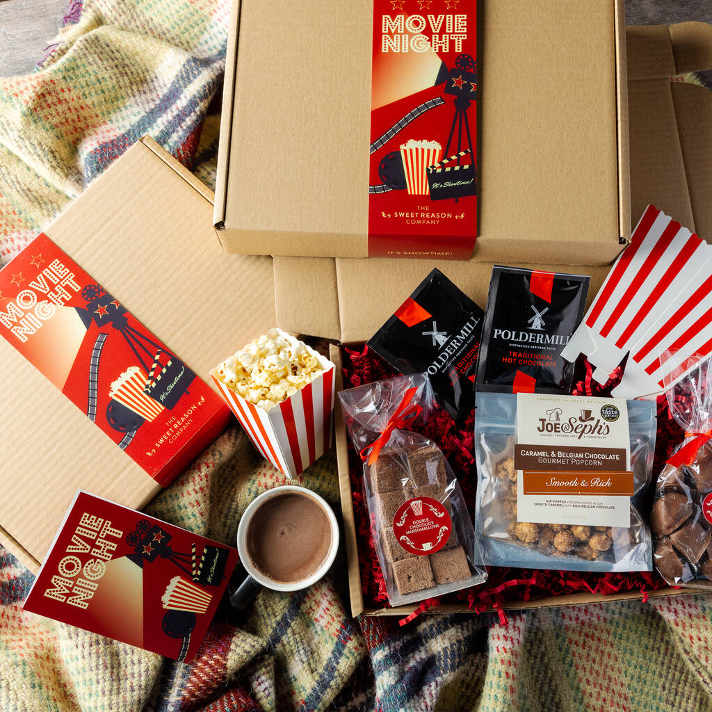 'Movie Night' Chocolate And Popcorn, 1 of 3