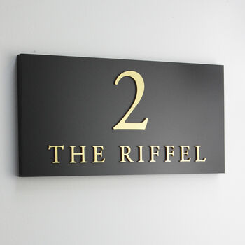 Personalised Large House Sign Three Lettering Colours, 3 of 5