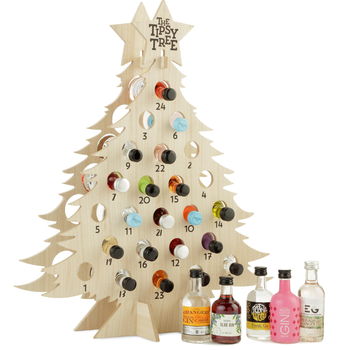 Refilable Wooden Advent Gin Christmas Tree, 3 of 5