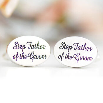 Step Father Of The Groom Cufflinks, 3 of 5