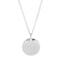 Organic Personalised Disc Necklace With White Sapphire, thumbnail 8 of 8