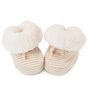 Organic Cotton Fleece Lined Baby Booties 0 Six Months, thumbnail 2 of 2