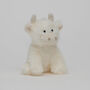 Happy Birthday Highland Coo Cow Cream Soft Toy Boxed, thumbnail 4 of 7