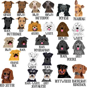 Personalised Dog Tea Towel, Many Breeds Available, 8 of 11