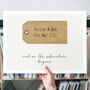 Personalised And So The Adventure Begins Wedding Print, thumbnail 1 of 5