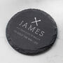 Personalised 'Tee Riffic' Golf Pun Slate Coaster, thumbnail 7 of 10