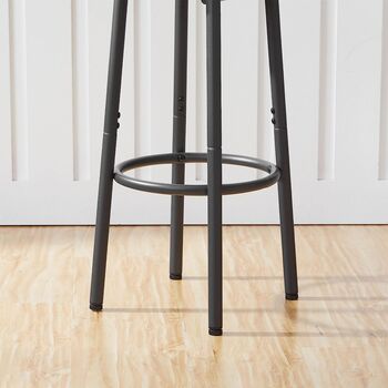 Set Of Two Breakfast Bar Stool Kitchen Chairs Seat, 6 of 9