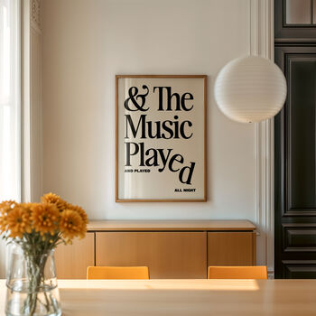 The Music Played Wall Art Print, 7 of 11