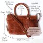 Large Leather Tote Bag, Laptop Bag, Tan, thumbnail 5 of 5