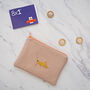 Embroidered Lucky Cricket Leather Coin Zipped Purse, thumbnail 2 of 4