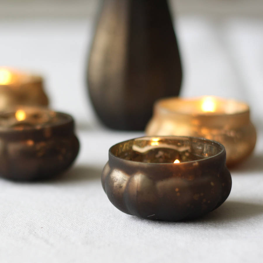 Mini Floating Tea Light Holders Bronze / Copper By The Wedding of my ...