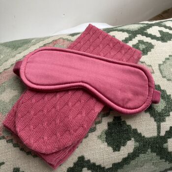 Cashmere Eye Mask And Sock Set, 3 of 6