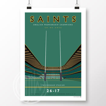 Northampton Saints Twickenham 2026 Poster, 2 of 6