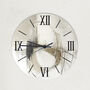 Black And Taupe Sml Clock With Numerical Numbering, Modern Wall Decor For Home Or Gift, thumbnail 4 of 5
