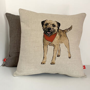 Border Terrier Feature Cushion, 3 of 6
