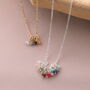 Birthstone Cluster Necklace, thumbnail 1 of 4