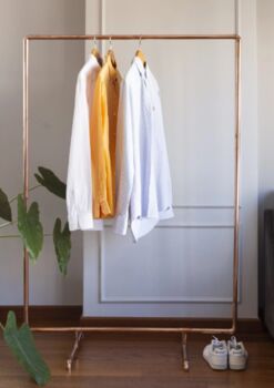 Copper Clothes Rack – Freestanding, 2 of 4