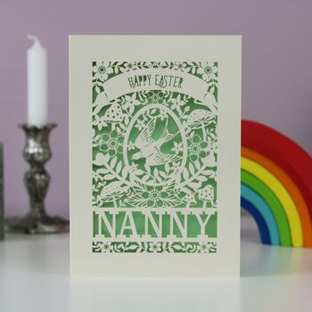 Personalised Papercut Easter Bird Card, 4 of 8