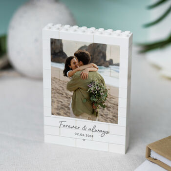 Personalised Romantic Couple Photo Block Keepsake Gifts, 7 of 10