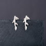 Sterling Silver Branch Stud Earrings, thumbnail 2 of 4