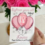 Personalised Pink Balloons Age Birthday Card, thumbnail 2 of 6
