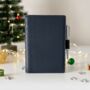 Personalised Premium Leather Refillable A5 Diary With Pen Holder Christmas Gift For Him Or Her, thumbnail 1 of 11