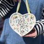 Personalised Hanging Heart, thumbnail 4 of 6