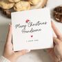 Personalised Christmas Card For Husband Or Boyfriend, thumbnail 1 of 7