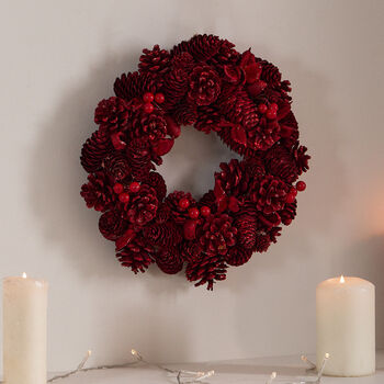 Luxury Red Winter Wreath, 3 of 5