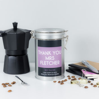 Personalised Teacher Coffee Gift In Tin, 10 of 10